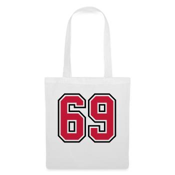 69 sports jersey football number - Stoffbeutel - Weiß - Vorne