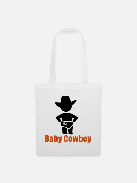 Baby Cowboy - Stoffbeutel - Weiß