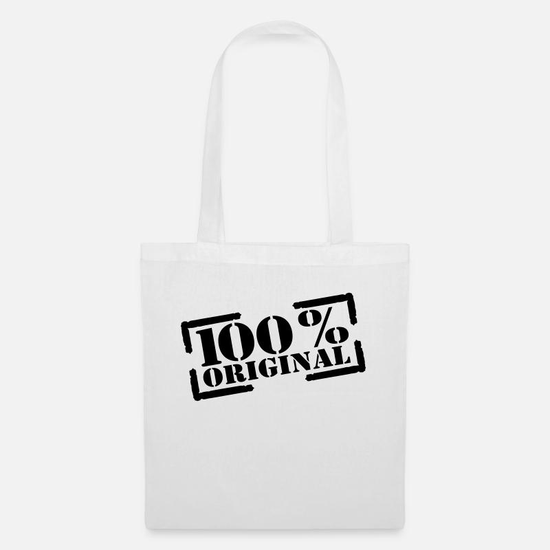 timbre original 100 % - Sac en tissu - blanc