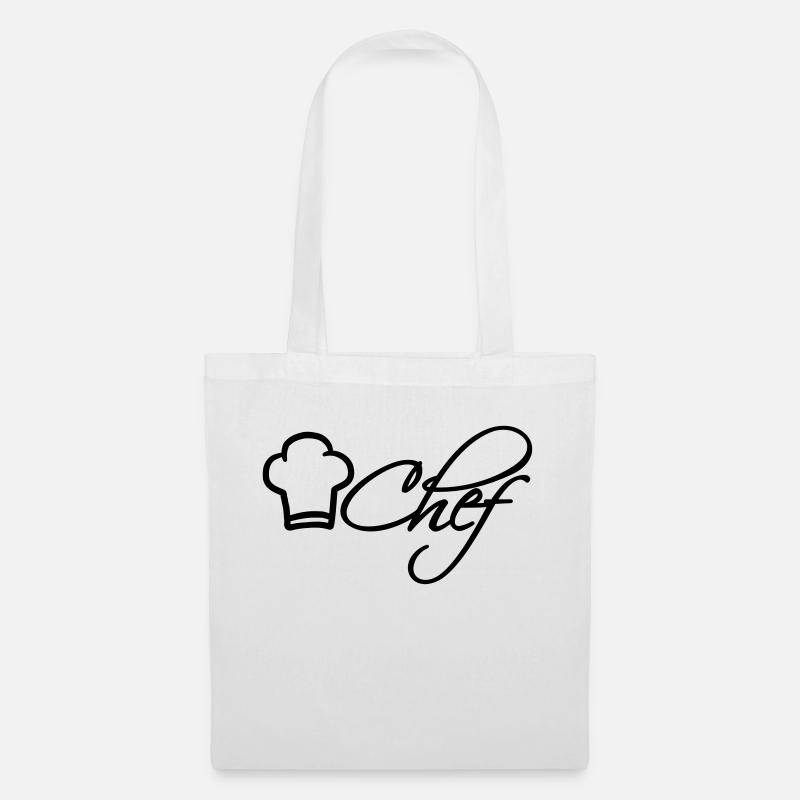Chef Chef Cap Logo Star Chef - Tote Bag - white