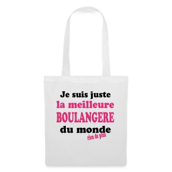 Je suis juste la meilleure boulangère du monde - Stoffbeutel - Weiß - Vorne
