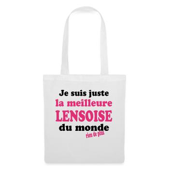 Je suis juste la meilleure lensoise du monde - Sac en tissu - blanc - Devant