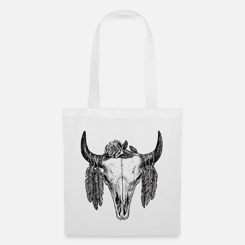 Skull Tattoo II - Tote Bag - white