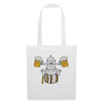 ivre, octoberfest, boire, alcool, verre, cruche, s - Sac en tissu - blanc - Devant