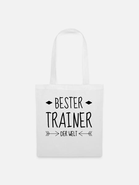 Coach / Coaching / Trainer / Sport - Stoffbeutel - Weiß