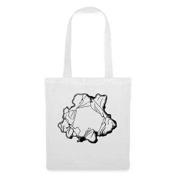 papier déchiré ca321 - Sac en tissu - blanc - Devant
