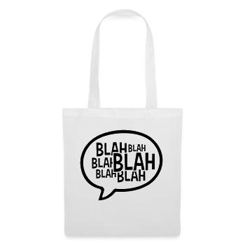 Bulle de dialogue comique bla - Sac en tissu - blanc - Devant