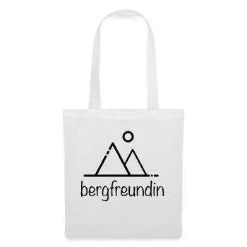 Bergfreundin - für Wanderer, Kletterer und mehr - Stoffbeutel - Weiß - Vorne