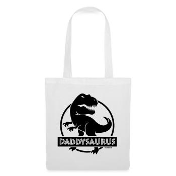 Daddysaurus (Meilleur papa / papa / papa / POS) - Sac en tissu - blanc - Devant