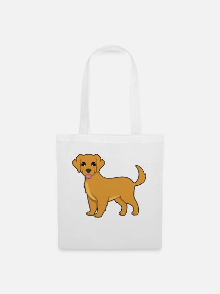 Golden Retriever - Stoffbeutel - Weiß