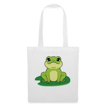 Frosch - Stoffbeutel - Weiß - Vorne