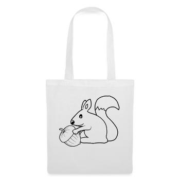 Happy Squirrel Acorn - Tote Bag - white - Front