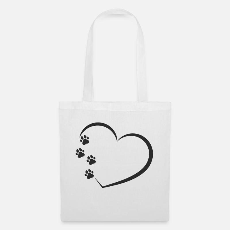 animal lover - Stoffbeutel - Weiß