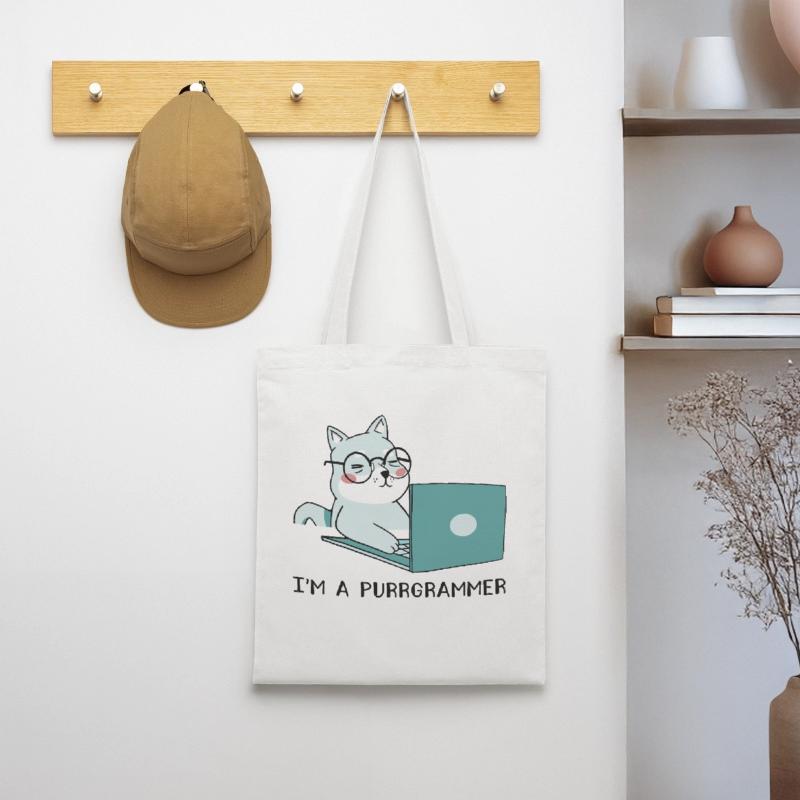 I'm A Purrgrammer Coder Software Developer Compute Stoffbeutel