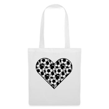 Footballeur Footballeur Footballeur Joueur de football Entraîneur de football - Sac en tissu - blanc - Devant