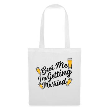 Beer Me Me marier - Sac en tissu - blanc - Devant