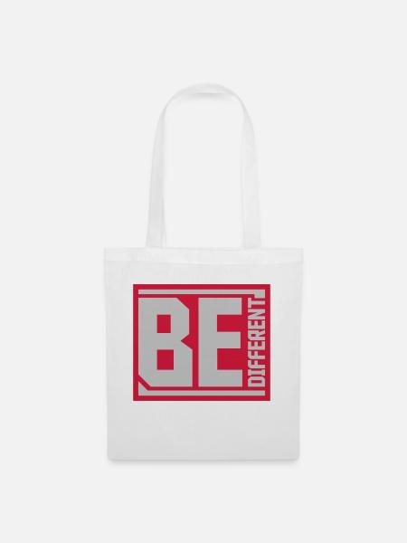 Be different Logo Design - Stoffbeutel - Weiß