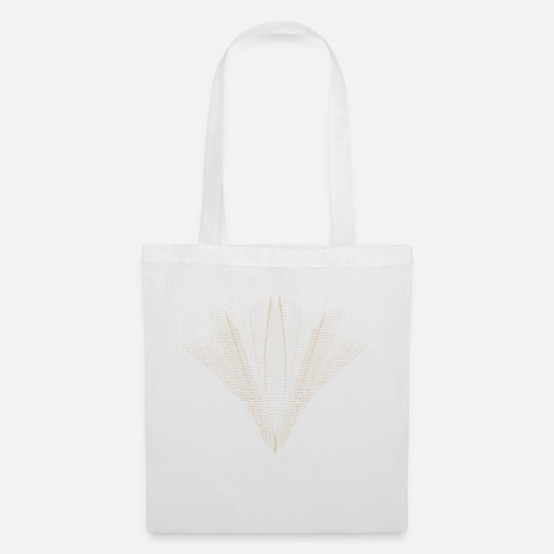 Abstraktes Punktdesign - Stoffbeutel - Weiß