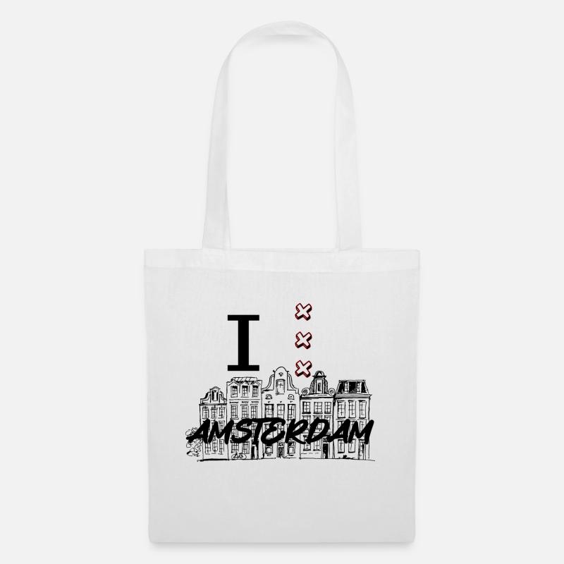 Love for Amsterdam - Stoffbeutel - Weiß