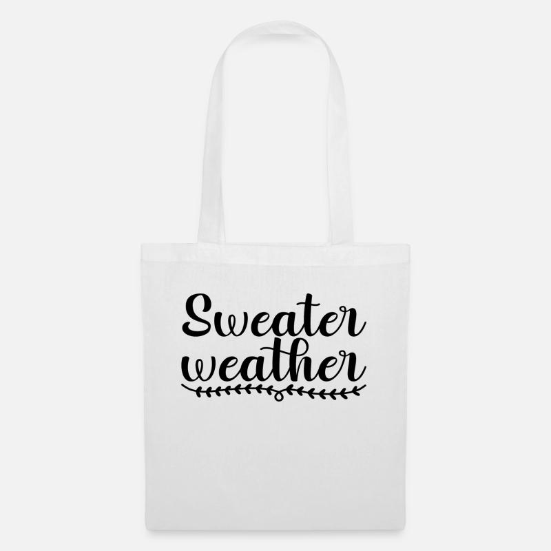 Sweater Weather - Stoffbeutel - Weiß