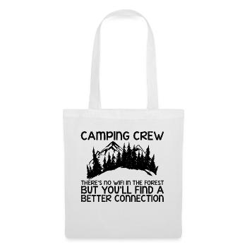 Camping Crew, There's No Wifi In The Forest - Stoffbeutel - Weiß - Vorne
