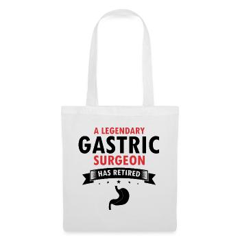 Conception de pontage gastrique et de pontage gastrique - Sac en tissu - blanc - Devant