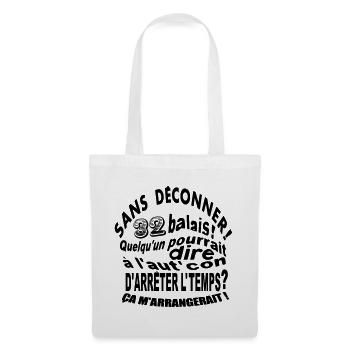 32 ans / anniversaire 32 ans / t-shirt 32 ans - Sac en tissu - blanc - Devant