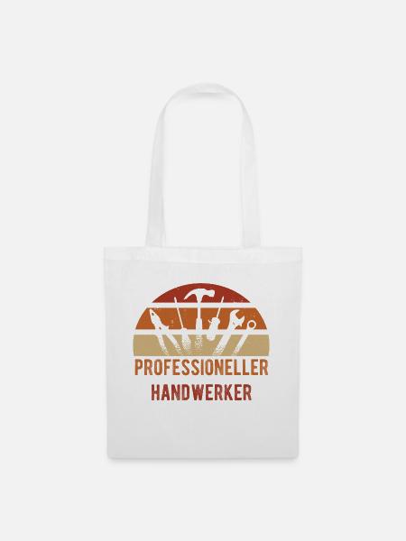 Handwerker Geselle Azubi Meister - Stoffbeutel - Weiß