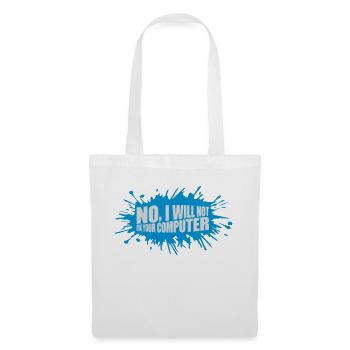 Ne pas réparer votre ordinateur - Sac en tissu - blanc - Devant