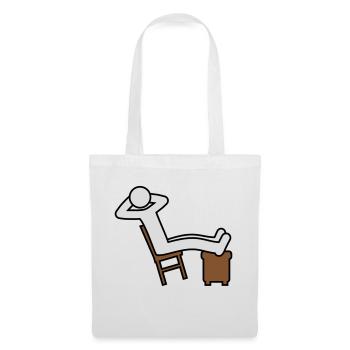 Man rests - Tote Bag - white - Front