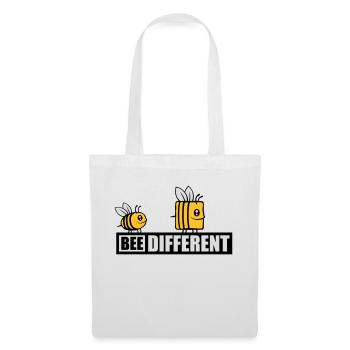 bee different saying quote - Tote Bag - white - Front