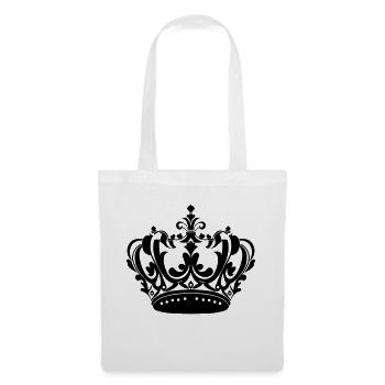 Symbole de la couronne - Sac en tissu - blanc - Devant