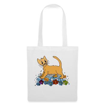 Cat - Tote Bag - white - Front
