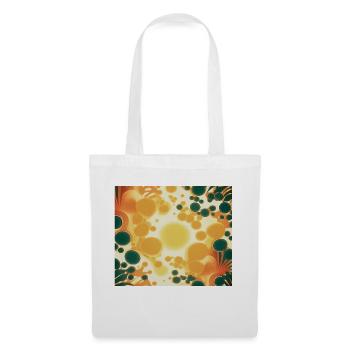 background yellow, and green bubbles 4 - Sac en tissu - blanc - Devant