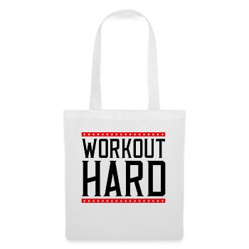 Entraînement dur 2 - Sac en tissu - blanc - Devant