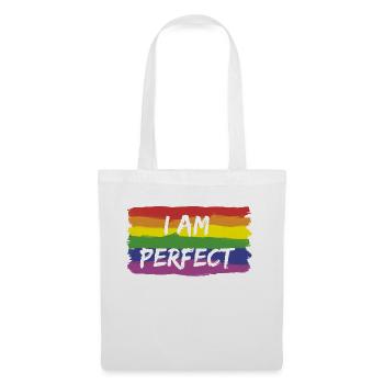 Iam Perfect Ich bin Perfekt - LGBTQ - Stoffbeutel - Weiß - Vorne