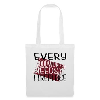 woodcutter chop wood statement jokes forest work - Tote Bag - white - Front
