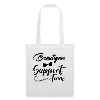 bräutigam support team - Stoffbeutel - Weiß - Vorne