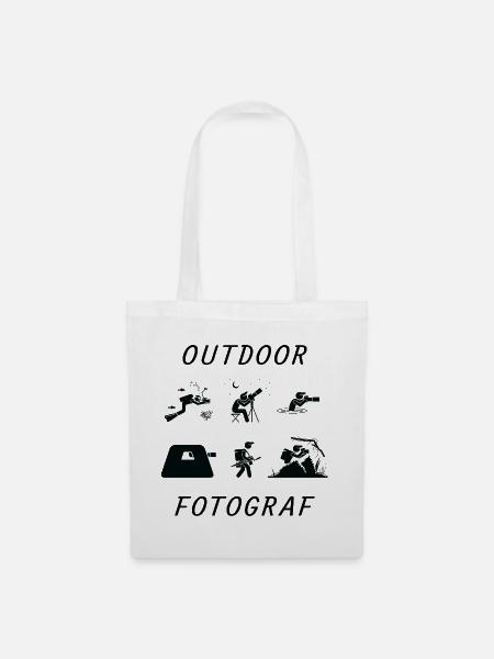 Outdoor Fotograf - Stoffbeutel - Weiß