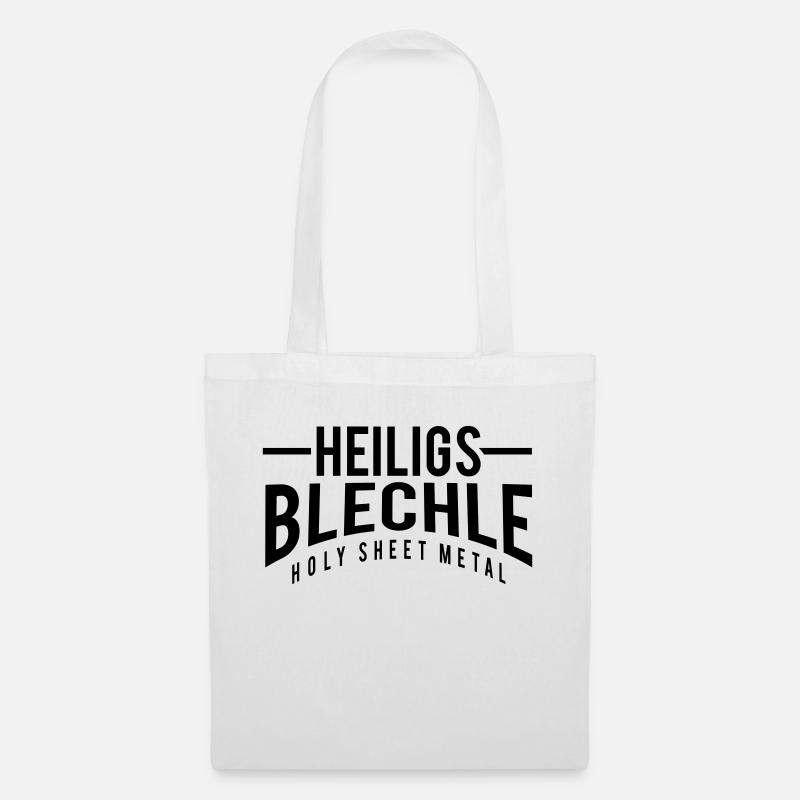 Heiligs Blechle Holy Sheet Metal - Stoffbeutel - Weiß