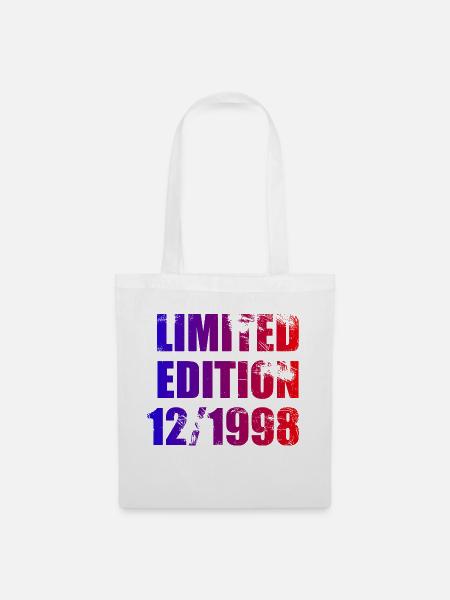 25. Geburtstag Limited Edition 12/1998 - Stoffbeutel - Weiß