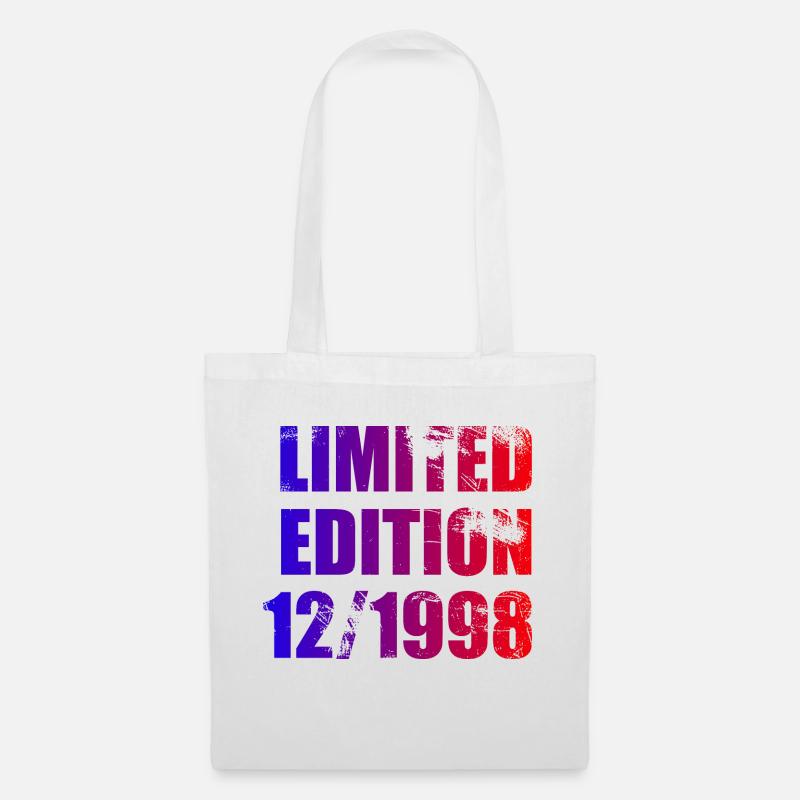 25. Geburtstag Limited Edition 12/1998 - Stoffbeutel - Weiß