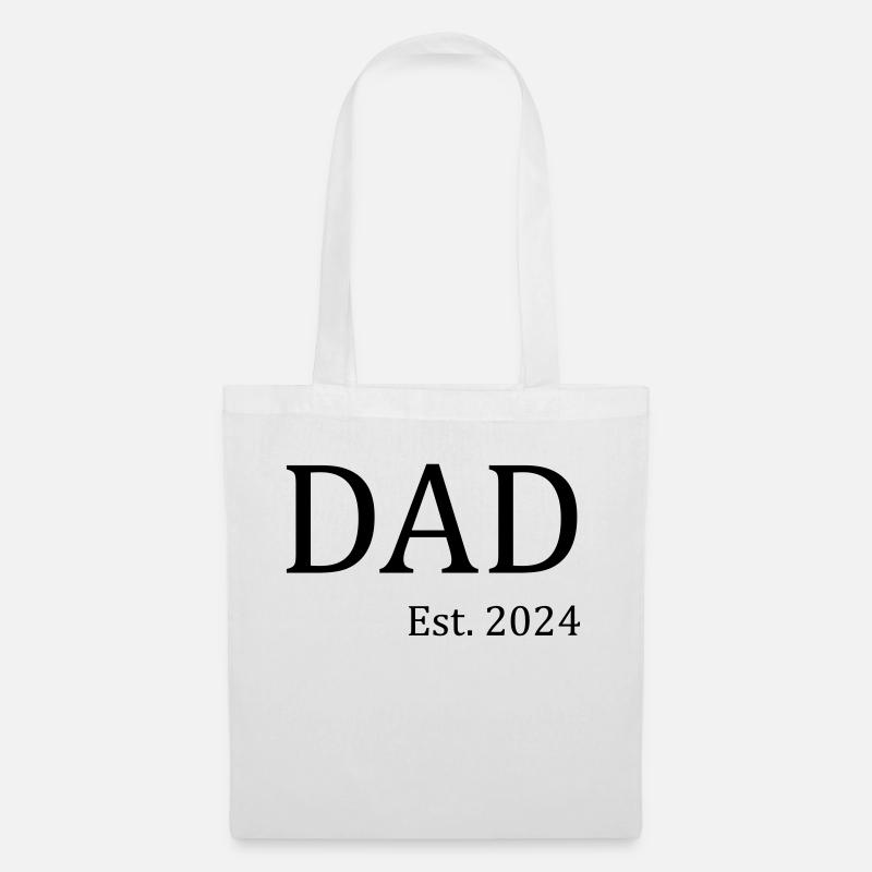 Dad Est. 2024 - Stoffbeutel - Weiß