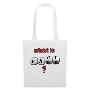 What is fact or fake? - Stoffbeutel - Weiß - Vorne