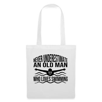 Club de natation Femme Nateuse Natation Natation - Sac en tissu - blanc - Devant