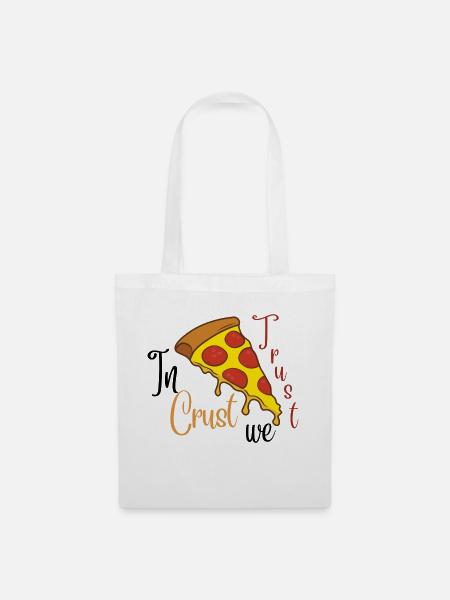 In Crust we Trust - Stoffbeutel - Weiß