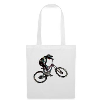 Downhill mountain biking - Tote Bag - white - Front