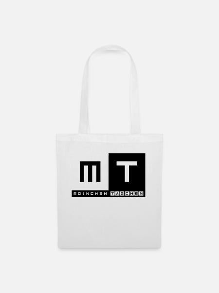 logo moinchen tagchen - Stoffbeutel - Weiß