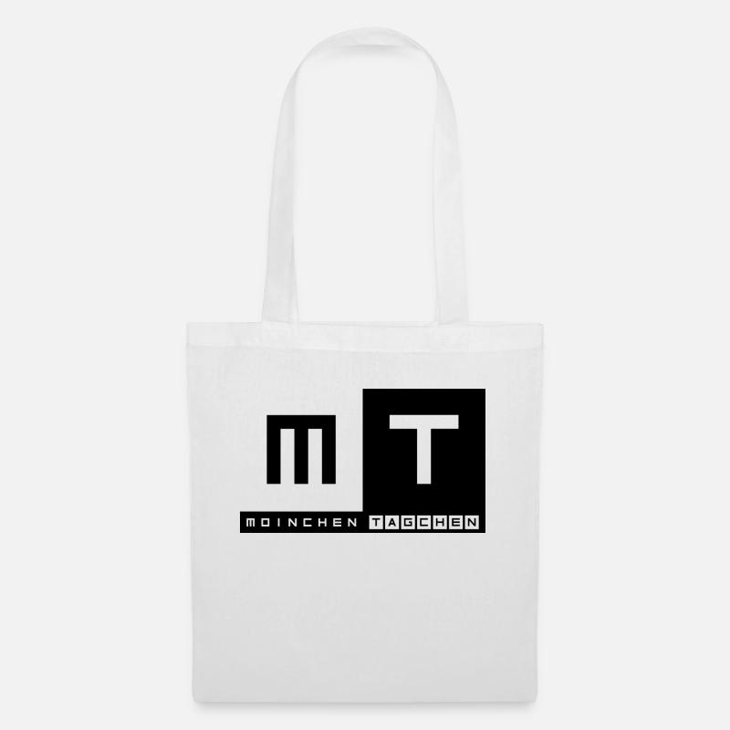 logo moinchen tagchen - Stoffbeutel - Weiß
