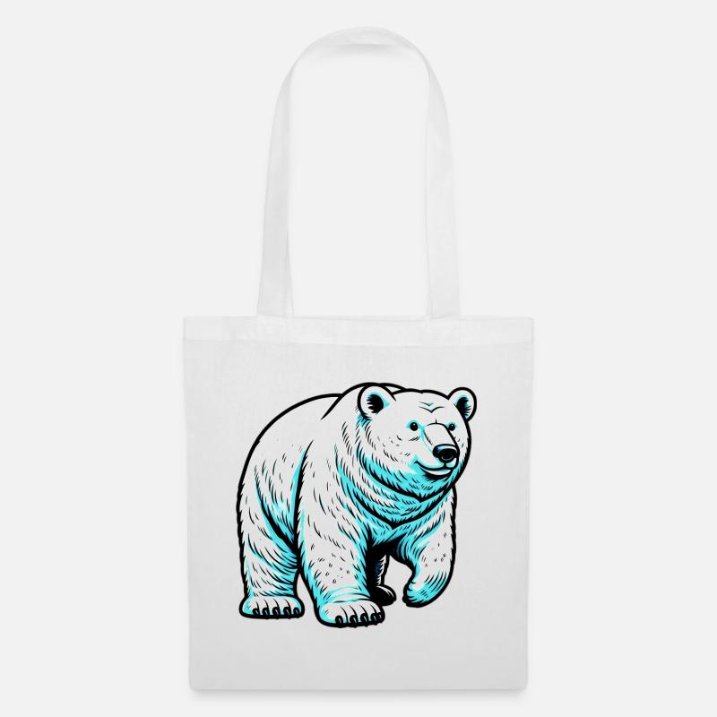 Eisbär - Stoffbeutel - Weiß
